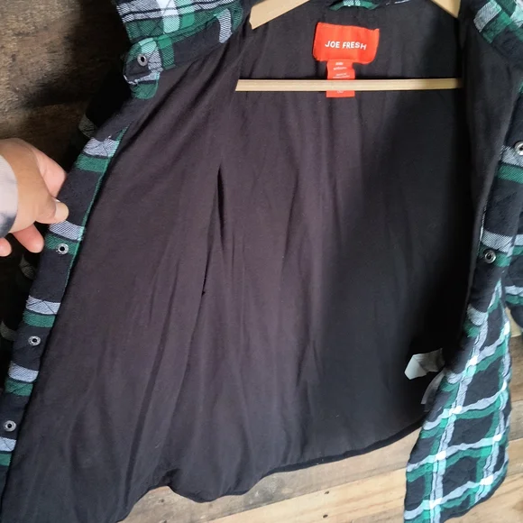 Joe fresh Plaid Shacket Shirt Jacket L Boys